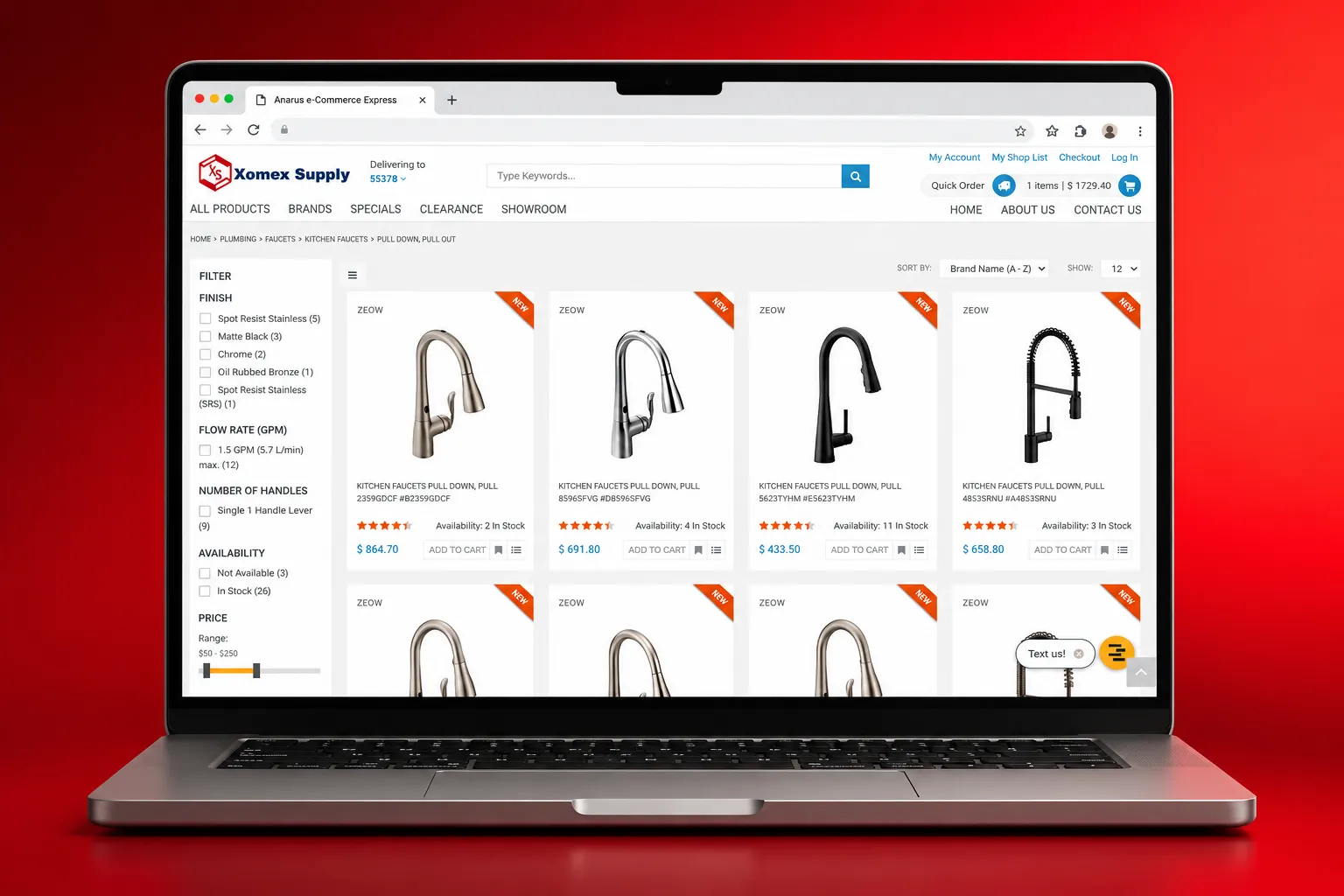 Anarus Stellar eCommerce Mockup